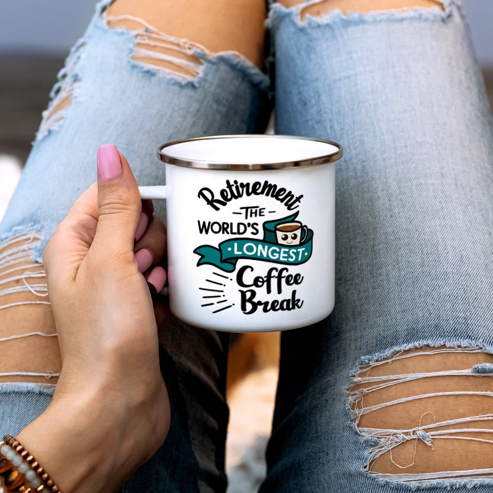 Retirement The World's Longest Coffee Break Camp Mug