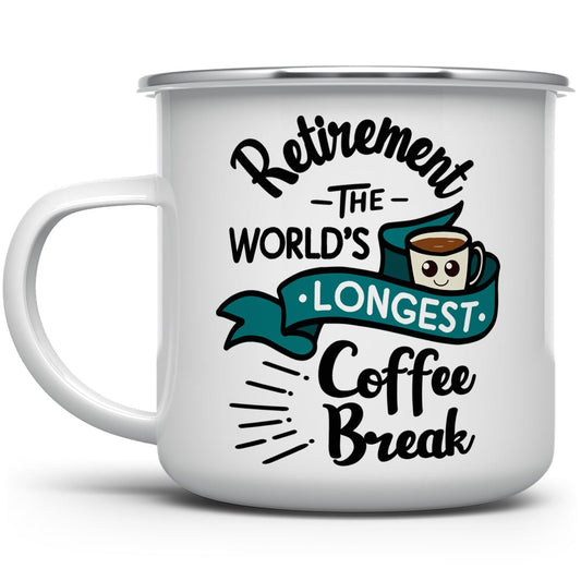 Retirement The World's Longest Coffee Break Camp Mug