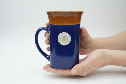 Arabian Horse Coffee Mug with Pewter Medallion