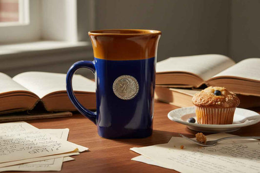 Arabian Horse Coffee Mug with Pewter Medallion