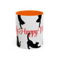 Silhouette Cat Lovers Accent Mug
