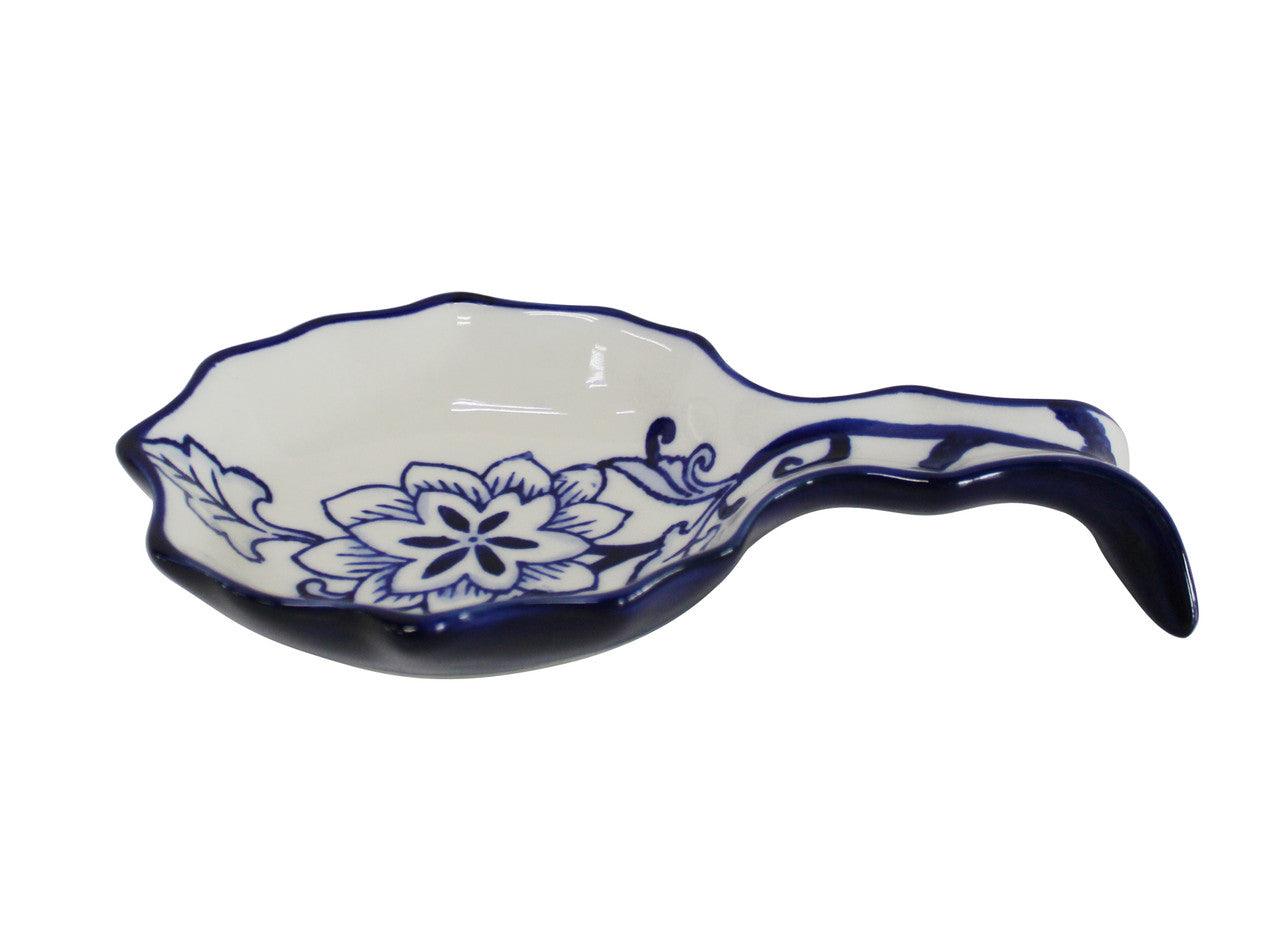 Blue Garden Butter Dish and Spoon Rest