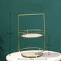 Two Tier Gold Dressing Table Finishing Rack