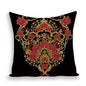 Vintage Luxury Throw Pillow Cover Lion Flower Cushion Cover For Home Decor Sofa Bed Geometric Pillows Cases Throw Pillow Covers Lion Head Flower Cotton Linen Square Home Decorative Throw Pillow Case Cushion Covers 45x45cm