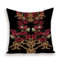 Vintage Luxury Throw Pillow Cover Lion Flower Cushion Cover For Home Decor Sofa Bed Geometric Pillows Cases Throw Pillow Covers Lion Head Flower Cotton Linen Square Home Decorative Throw Pillow Case Cushion Covers 45x45cm