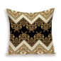 Vintage Luxury Throw Pillow Cover Lion Flower Cushion Cover For Home Decor Sofa Bed Geometric Pillows Cases Throw Pillow Covers Lion Head Flower Cotton Linen Square Home Decorative Throw Pillow Case Cushion Covers 45x45cm