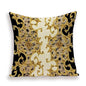 Vintage Luxury Throw Pillow Cover Lion Flower Cushion Cover For Home Decor Sofa Bed Geometric Pillows Cases Throw Pillow Covers Lion Head Flower Cotton Linen Square Home Decorative Throw Pillow Case Cushion Covers 45x45cm