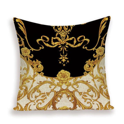 Vintage Luxury Throw Pillow Cover Lion Flower Cushion Cover For Home Decor Sofa Bed Geometric Pillows Cases Throw Pillow Covers Lion Head Flower Cotton Linen Square Home Decorative Throw Pillow Case Cushion Covers 45x45cm