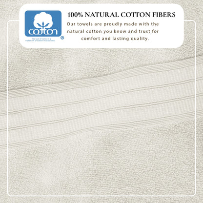100% Cotton Premium Bath Towel Set - Chiara Collection