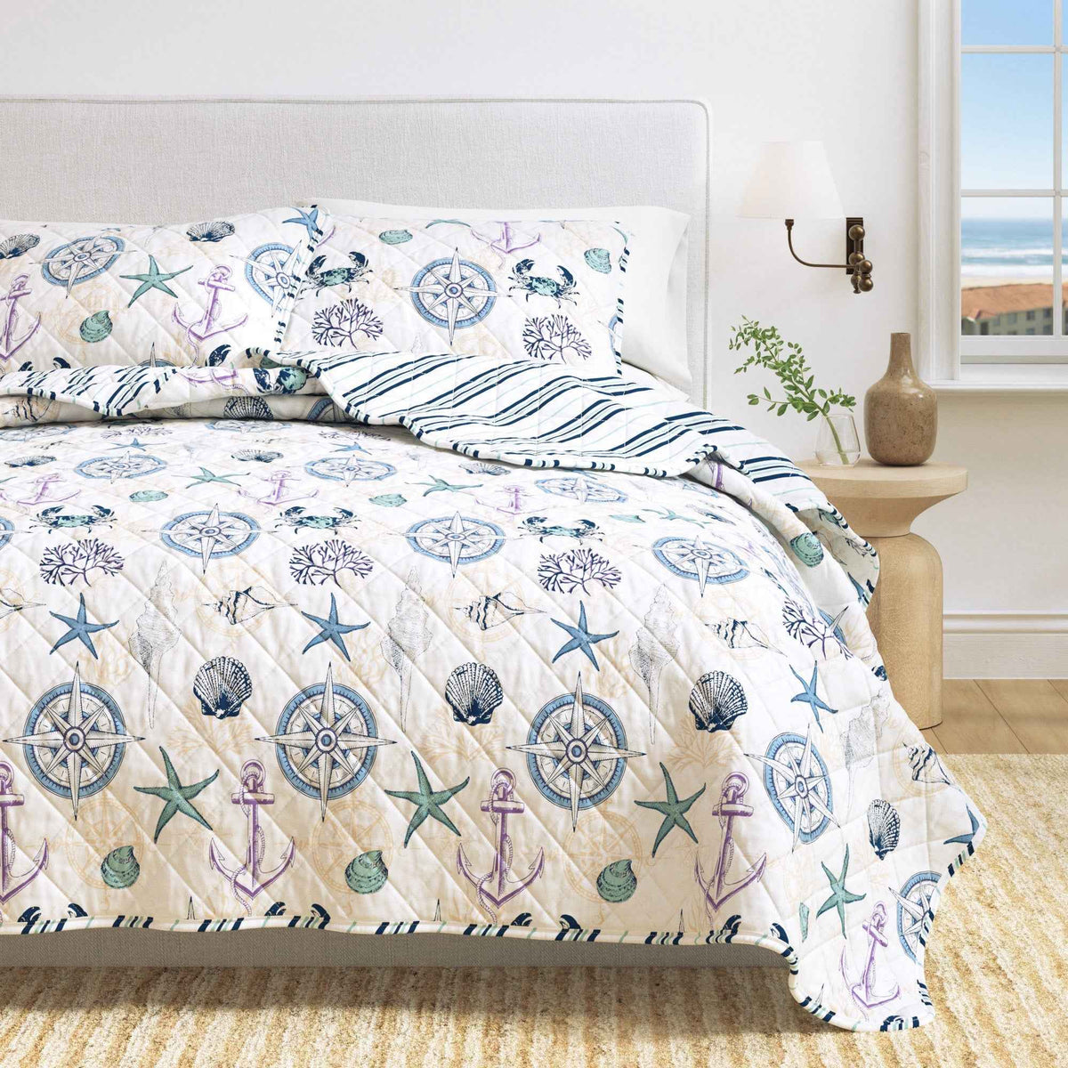 Azure Collection Coastal Quilt Set